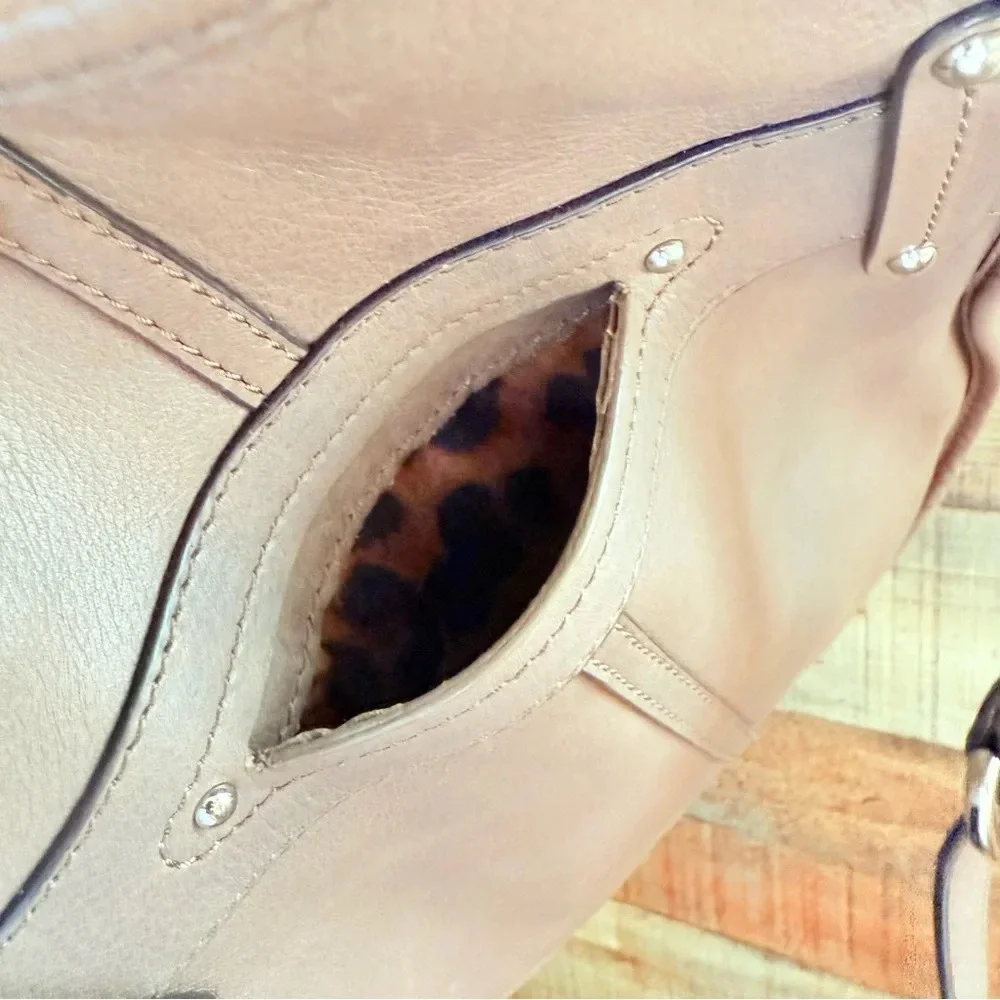 B. Makowsky Pebbled Leather Saddle Crossbody